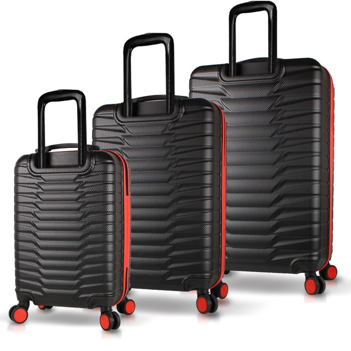 Zoozie Bags Juego de maletas de 3 piezas Negro
